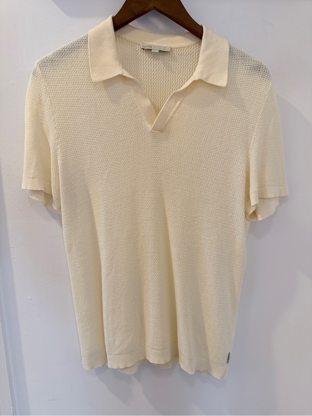 Onia Yellow Knit Polo Shirt - Men